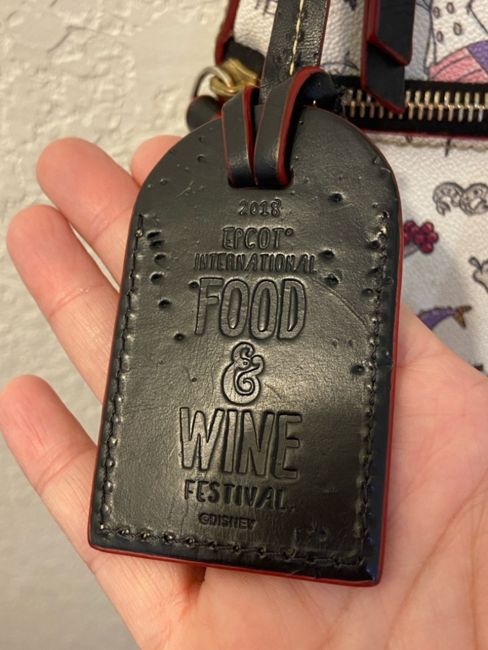 Disney Dooney & Bourke Figment Crossbody 2018 Epcot Food Wine Festival Bag READ - Picture 4 of 16